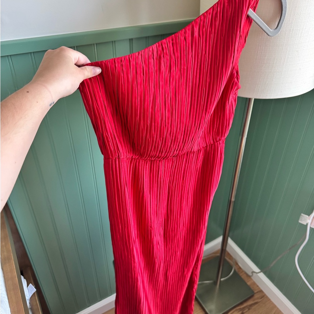 ASOS One Shoulder Red Dress